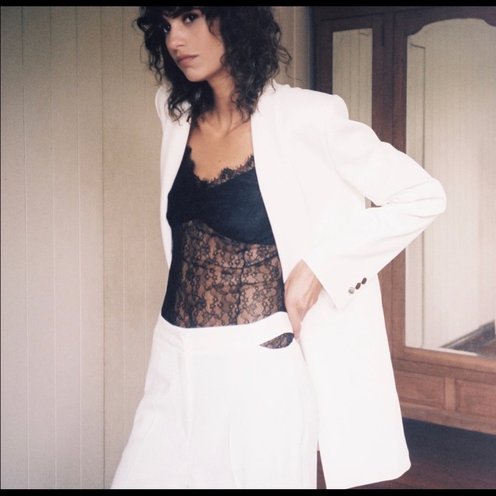 Zara Long Toxedo Blazer
